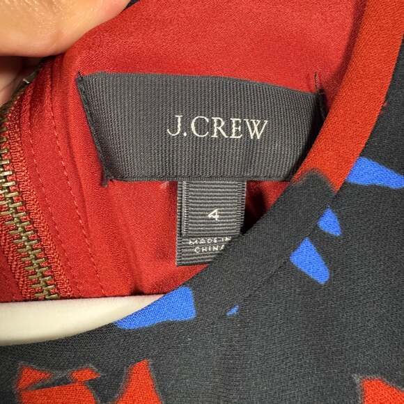 J. Crew Firework Floral Fit & Flare Dress Size 4 - Picture 5 of 7